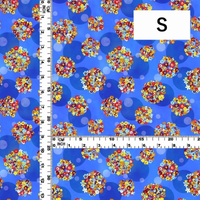 Flamenco Fabric / Floral & Dots / JKF-185-BL