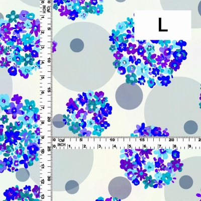 Flamenco Fabric / Floral &Dots / JKF-185-BLWH