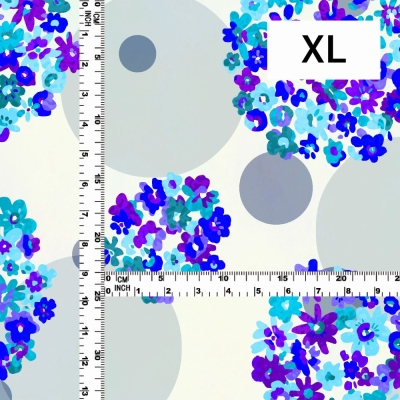 Flamenco Fabric / Floral &Dots / JKF-185-BLWH