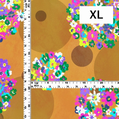 Flamenco Fabric / Floral & Dots / JKF-185-OR