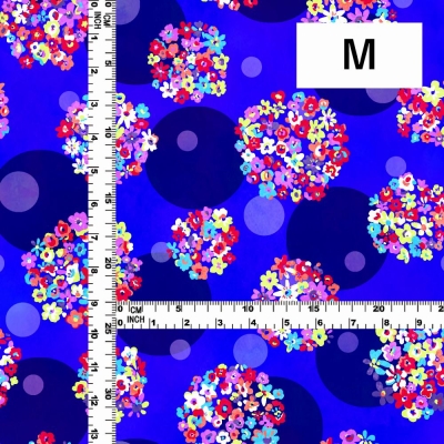Flamenco Fabric / Floral & Dots / JKF-185-RBL