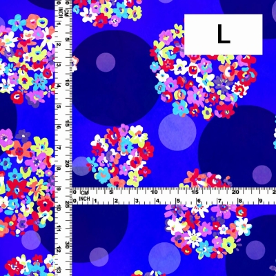 Flamenco Fabric / Floral & Dots / JKF-185-RBL