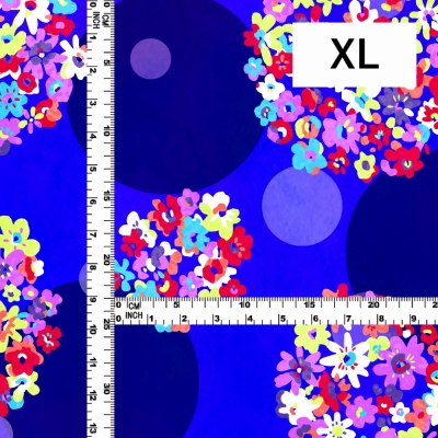 Flamenco Fabric / Floral & Dots / JKF-185-RBL
