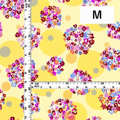 Flamenco Fabric / Floral & Dots / JKF-185-YE