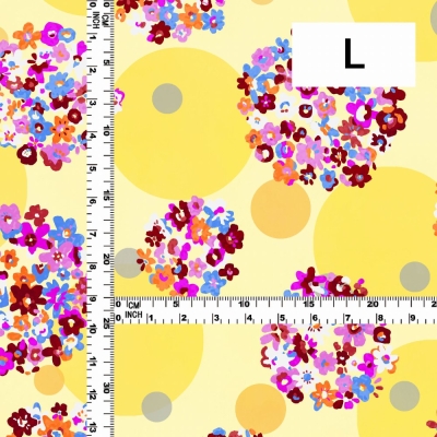 Flamenco Fabric / Floral & Dots / JKF-185-YE