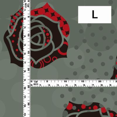 Flamenco Fabric / Rose & Dots / JKF-187-GY