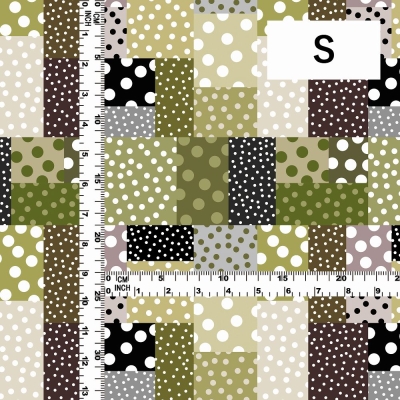 Flamenco Fabric / Dots & Patchwork Style / JKF-195-BE
