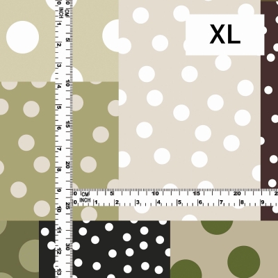 Flamenco Fabric / Dots & Patchwork Style / JKF-195-BE