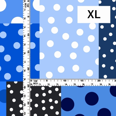 Flamenco Fabric / Dots & Patchwork Style / JKF-195-BL