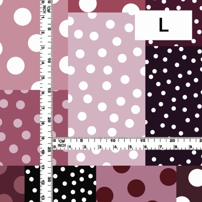 Flamenco Fabric / Dots & Patchwork Style / JKF-195-GYRD