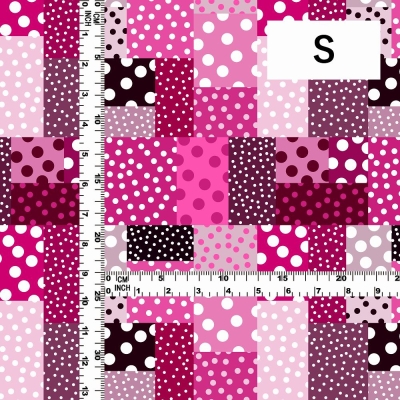 Flamenco Fabric / Dots & Patchwork Style / JKF-195-PI