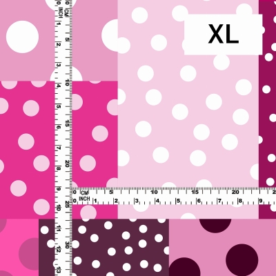 Flamenco Fabric / Dots & Patchwork Style / JKF-195-PI