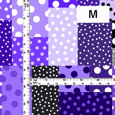 Flamenco Fabric / Dots & Patchwork Style / JKF-195-PU