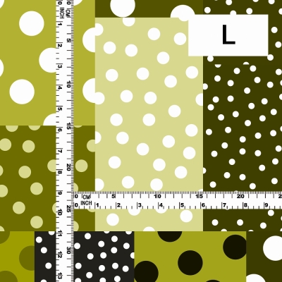 Flamenco Fabric / Dots & Patchwork Style / JKF-195-YE