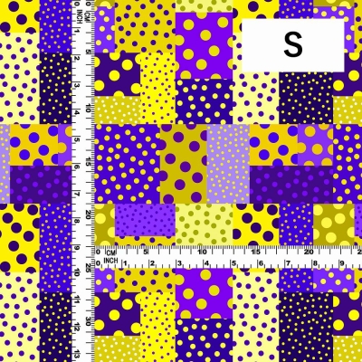 Flamenco Fabric / Dots & Patchwork Style / JKF-195-YEPU