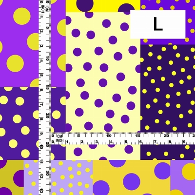 Flamenco Fabric / Dots & Patchwork Style / JKF-195-YEPU