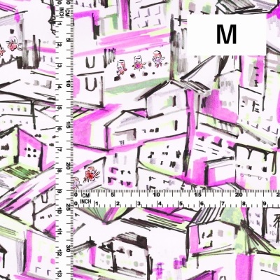 Flamenco Fabric / Townscape Pattern / JKF-197-PI