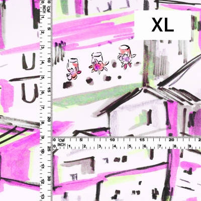 Flamenco Fabric / Townscape Pattern / JKF-197-PI