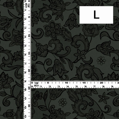 Flamenco Fabric / Lace Print / JKF-700-BK