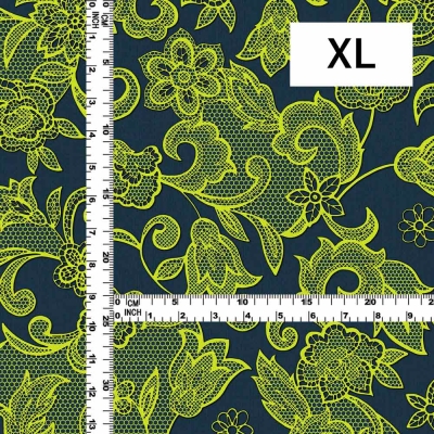 Flamenco Fabric / Lace Print / JKF-700-GYYE
