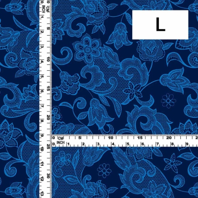 Flamenco Fabric / Lace Print / JKF-700-NV