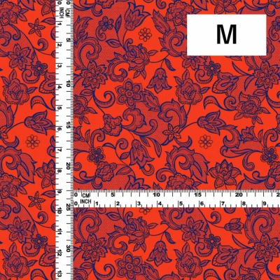 Flamenco Fabric / Lace Print / JKF-700-ORBL