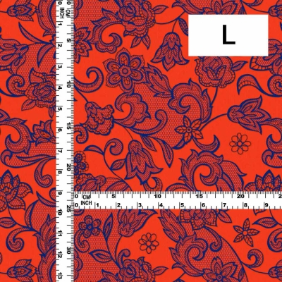 Flamenco Fabric / Lace Print / JKF-700-ORBL