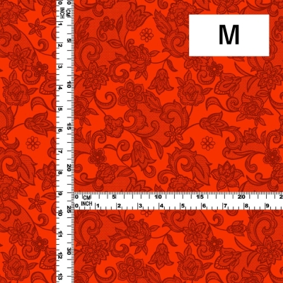 Flamenco Fabric / Lace Print / JKF-700-RD