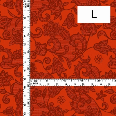 Flamenco Fabric / Lace Print / JKF-700-RD