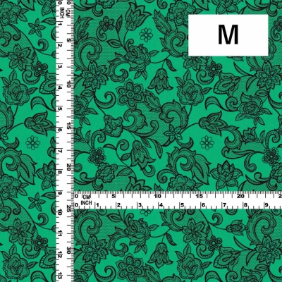 Flamenco Fabric / Lace Print / JKF-700-TBLBK