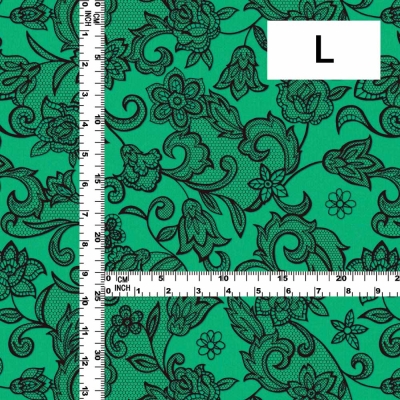 Flamenco Fabric / Lace Print / JKF-700-TBLBK