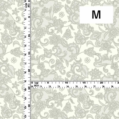 Flamenco Fabric / Lace Print / JKF-700-WH