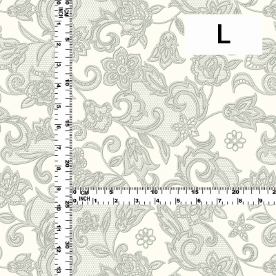 Flamenco Fabric / Lace Print / JKF-700-WH