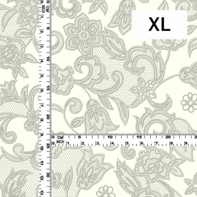 Flamenco Fabric / Lace Print / JKF-700-WH