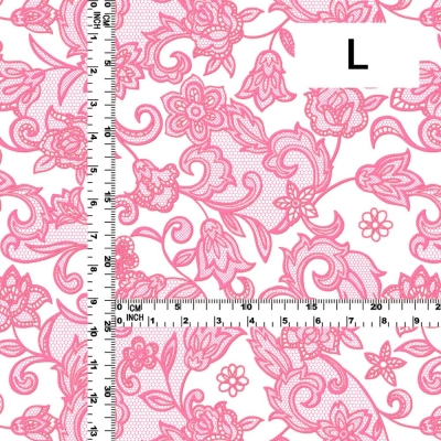 Flamenco Fabric / Lace Print / JKF-700-WHPI