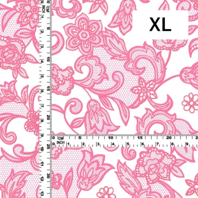 Flamenco Fabric / Lace Print / JKF-700-WHPI