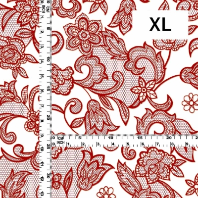 Flamenco Fabric / Lace Print / JKF-700-WHRD