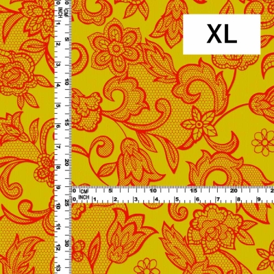 Flamenco Fabric / Lace Print / JKF-700-YERD