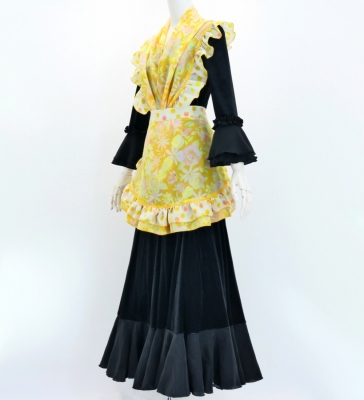Flamenco Apron and Shawl Set / Floral / Yellow / JPA-20