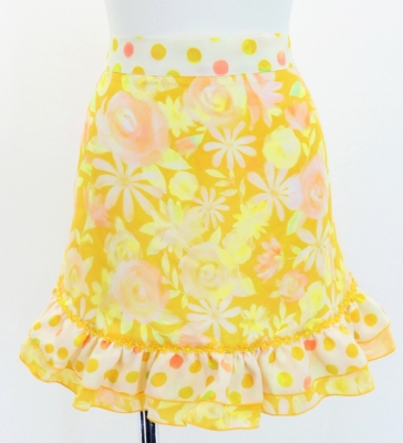 Flamenco Apron and Shawl Set / Floral / Yellow / JPA-20