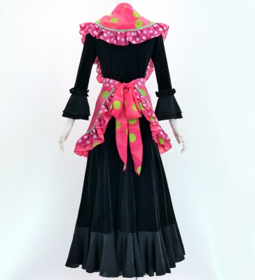Flamenco Apron and Shawl Set / Dots / Pink / JPA-22
