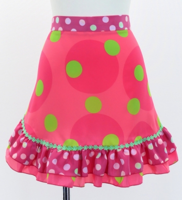 Flamenco Apron and Shawl Set / Dots / Pink / JPA-22
