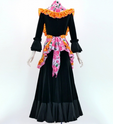 Flamenco Apron and Shawl Set / Roses / Pink / JPA-25