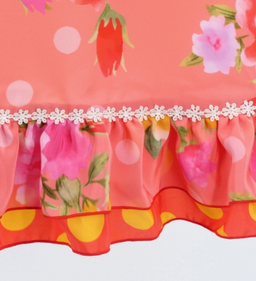 Flamenco Apron and Shawl Set / Roses & Carnations / Pink / JPA-28