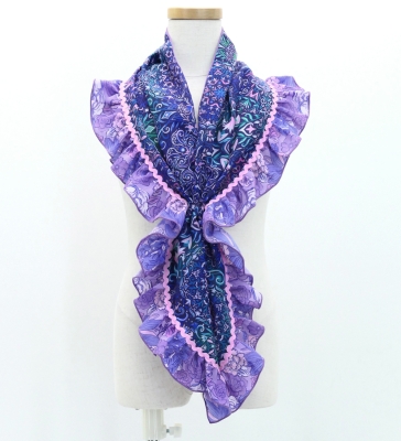 Kids Flamenco Apron and Shawl Set / Arabesque / Navy / JPAp-8