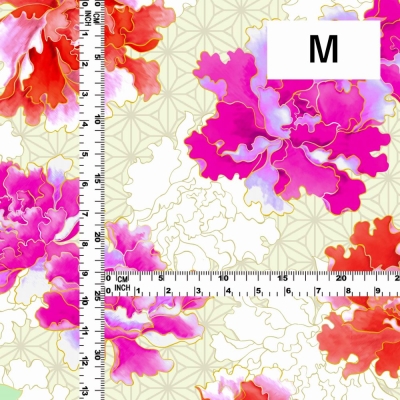 Japan Fabric / Peony / JWA-007-BE