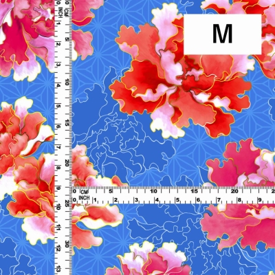 Japan Fabric / Peony / JWA-007-BL