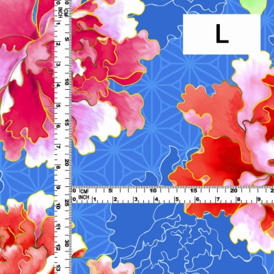 Japan Fabric / Peony / JWA-007-BL