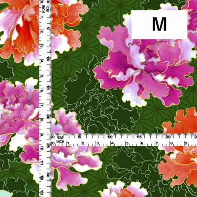 Japan Fabric / Peony / JWA-007-GR