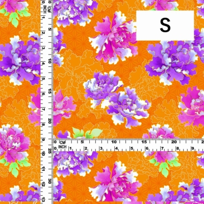 Japan Fabric / Peony / JWA-007-OR